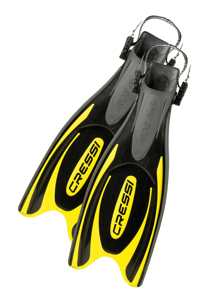 Cressi-Fins-Long-Blade-Yellow