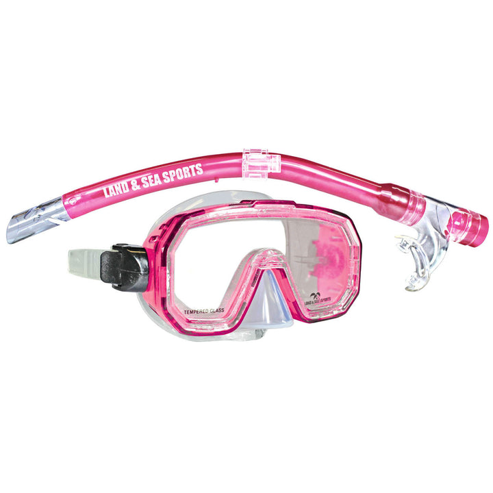 Junior-Snorkeling-Set-Girls-Pink-good-quality-cheap