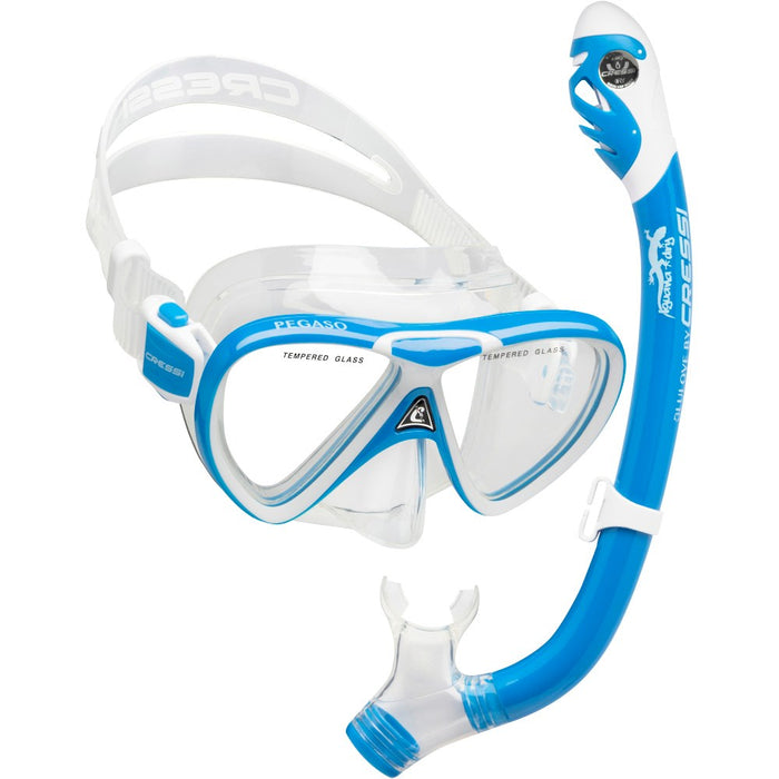 Cressi Pegaso + Iguana Kids Snorkeling Set