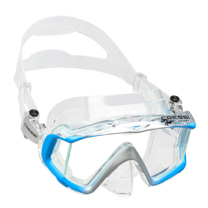 clear blue wide vision mask 